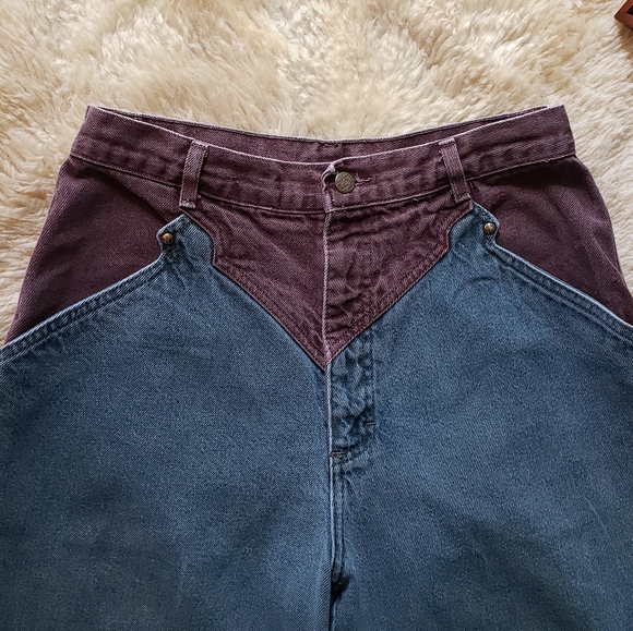 Ultra High Rise Two Tone Bareback Roper Jeans!! - Picture 5 of 7